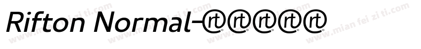 Rifton Normal字体转换